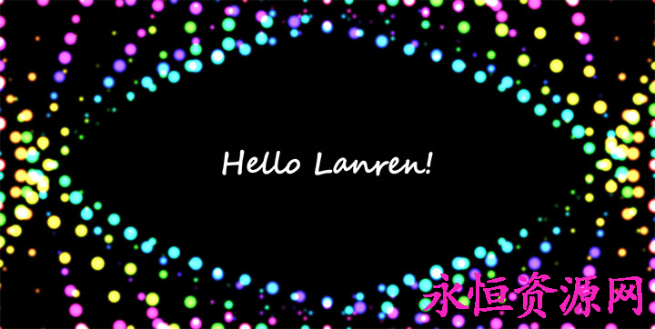 CSS3彩色灯光闪烁粒子动画特效