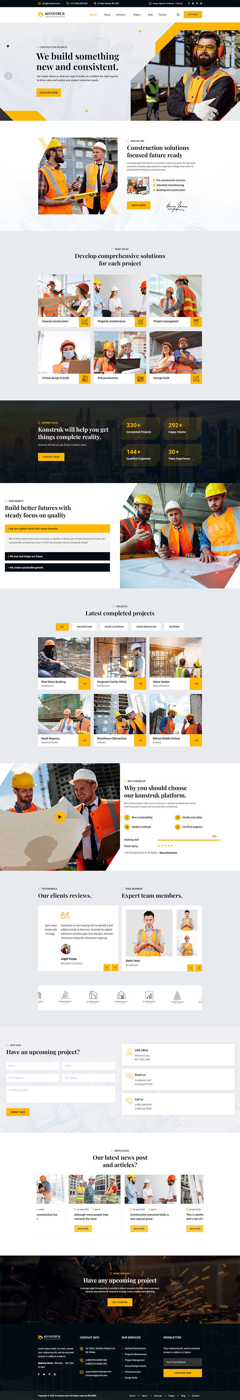 城市开发运营建筑公司网站html模板