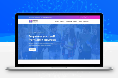 bootstrap响应式大学在线课程网站HTML模板
