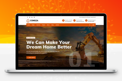响应式房地产建筑工程企业网站HTML5模板