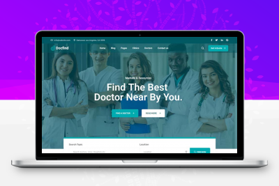 响应式在线医生咨询服务主页HTML模板