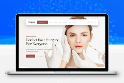 咖啡色整形美容外科医院主页html5模板