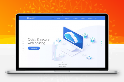 IDC虚拟主机托管官网html模板