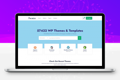 素材广告图片分享平台HTML模板