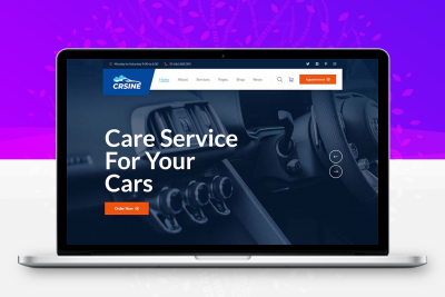 响应式洗车店服务汽车维修站网站HTML模板