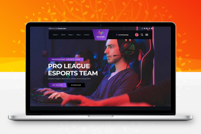 黑色响应式电子竞技游戏官网HTML模板