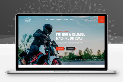 高端品牌摩托车销售经销商公司网站HTML5模板