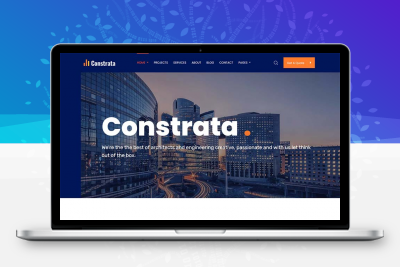 响应式房产建筑工程企业网站html5模板
