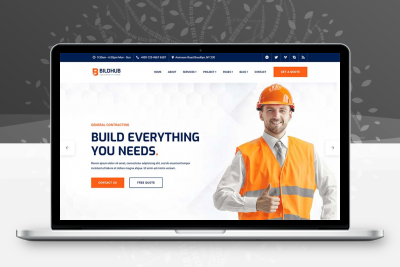 bootstrap橙色响应式建筑设计公司网站html模板
