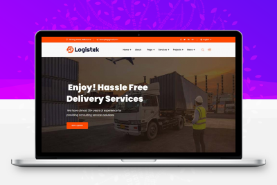 响应式物流运输快递企业网站html模板