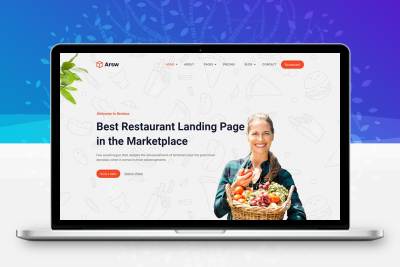 响应式甜品美食餐厅，快餐店网站HTML模板