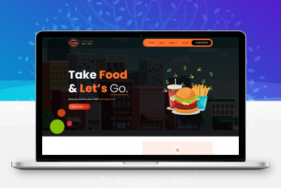 外卖快餐食品展示预订网页html模板