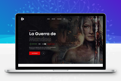 Bootstrap在线3D高清影院视频网页模板