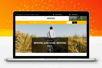 宽屏农业农产品种植养殖基地网站html模板