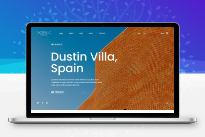 建筑施工设计服务公司网站html模板