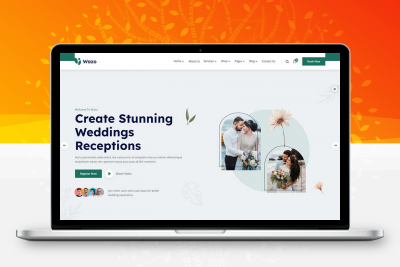 婚礼婚庆婚纱摄影服务网站html模板