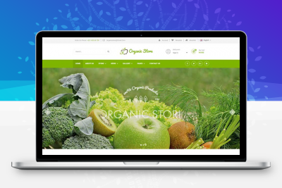 有机果蔬食品商城响应式网站html模板