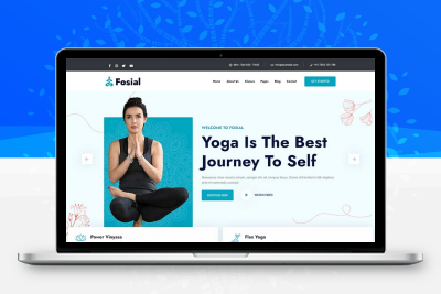 瑜伽培训机构HTML5网站模板