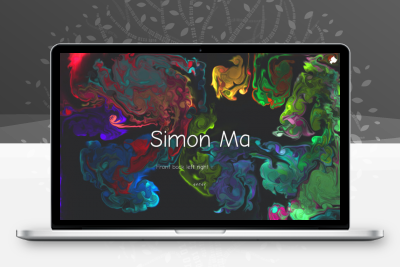 炫彩流光下拉翻页引导页html模板