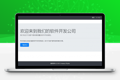 软件开发介绍页源码多用途