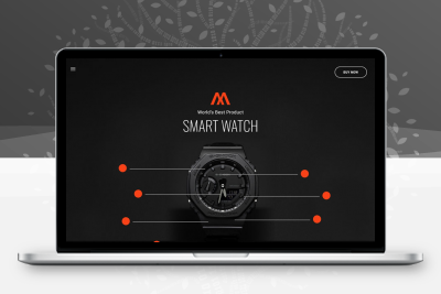 时尚腕表产品介绍html5模板
