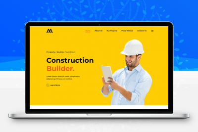 房地产建筑开发商网站html5模板