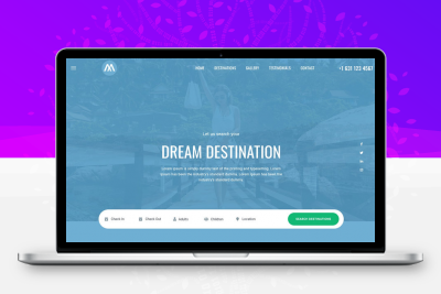环球旅行酒店预定网站html5模板