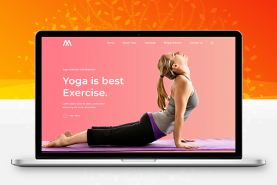 瑜伽馆瑜伽培训中心网站html5模板