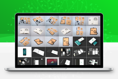 300款27套 品牌企业vi模板VI样机智能贴图LOGO包装展示效果图PSD分层PS素材