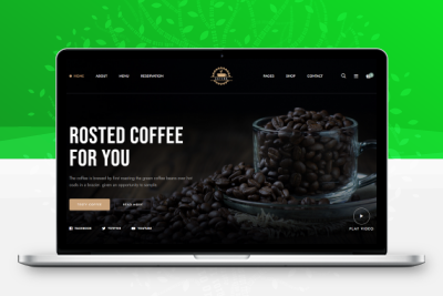 咖啡饮品类销售网站模板