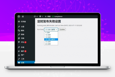 WordPress解决定时发布功能失败插件定时发帖插件 汉化版