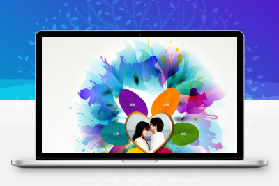 七夕情人节动态花瓣表白网页源码