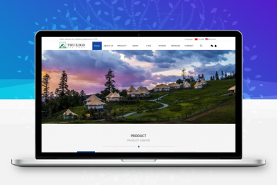易优CMS中英双语户外篷房帐篷睡袋网站模板/EyouCMS多语言类企业网站模板