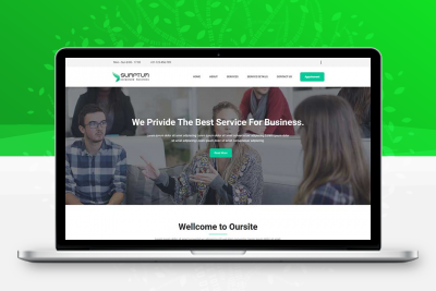 宽屏大气的企业官网网站模板 HTML模板