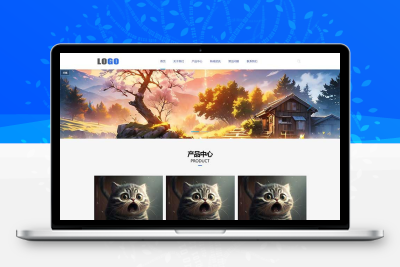 自适应移动端企业通用型网站模板 产品展示类网站源码下载