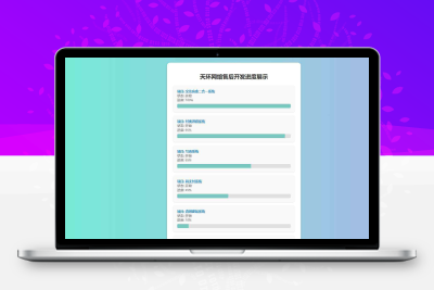 天环公益首发原创开发进度网站 带后台