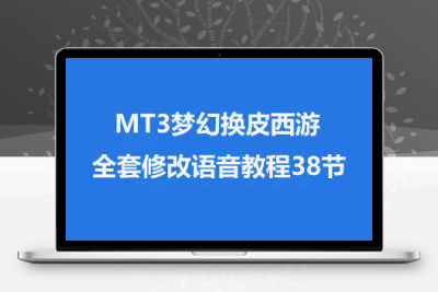 【MT3换皮梦幻】全套修改课程38节语音西游MT3开区教学