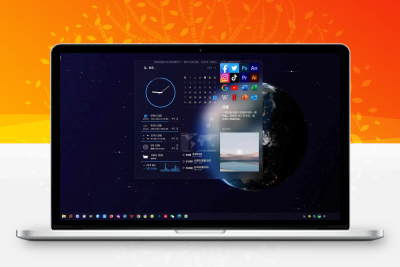 雨滴桌面Rainmeter v4.5.19