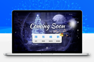 html5带音乐背景的圣诞节倒计时页面代码