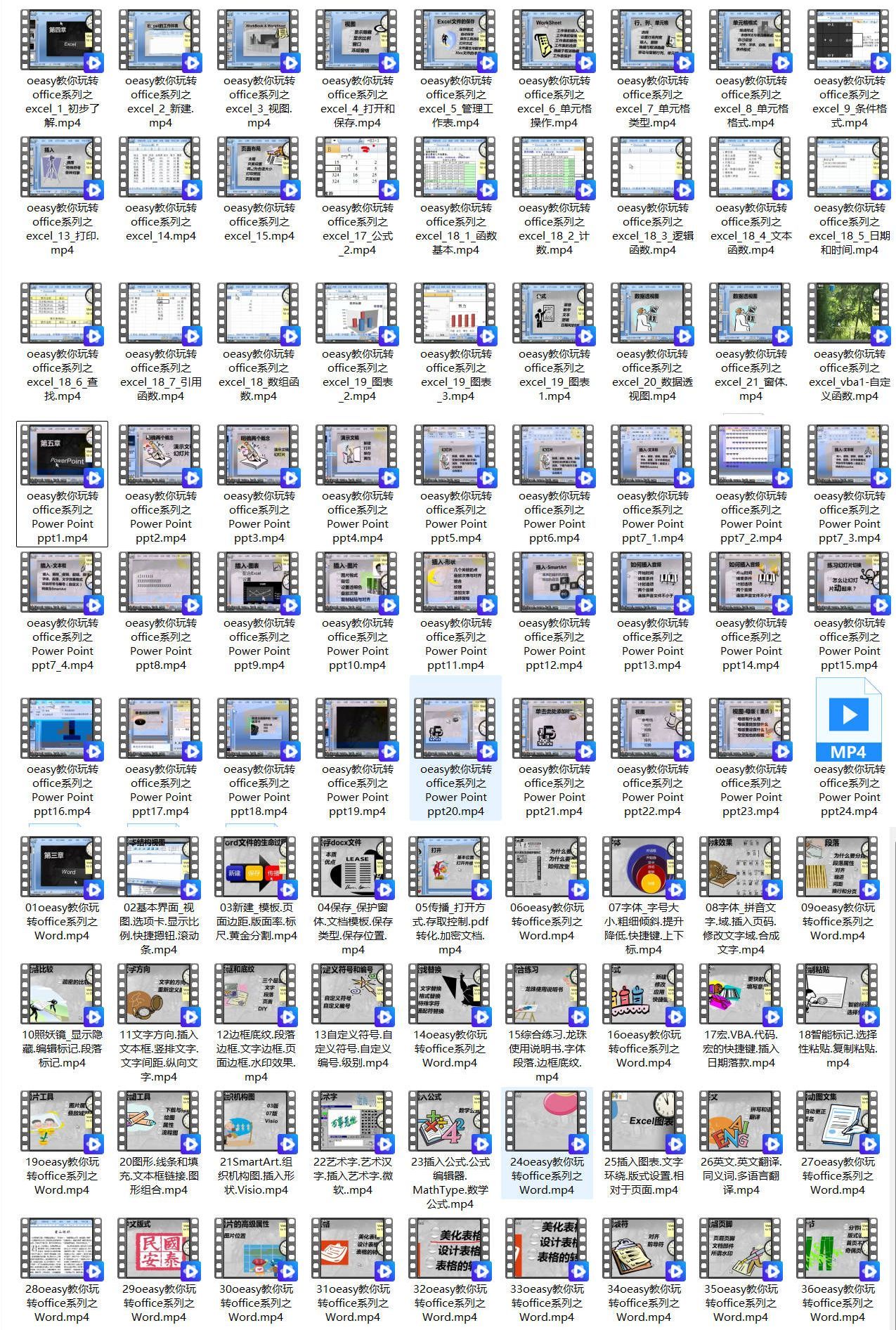 office全套课程 Excel&PPT&Word入门到精通